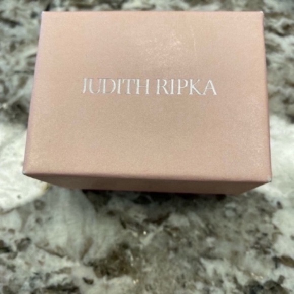 Judith Ripka Sterling WovenModern  Dome Ring with Pave CZs Embellishments - Picture 5 of 5